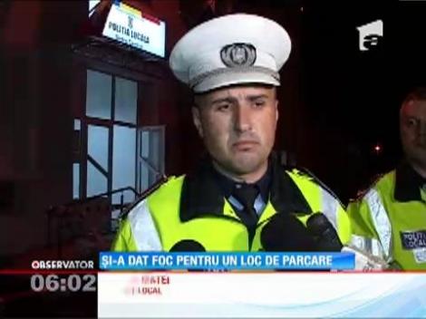 Şi-a dat foc pentru un loc de parcare!