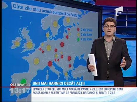 Spaniolii au cele mai multe zile libere de Paște