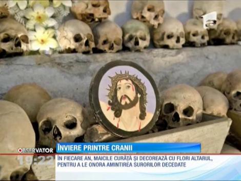 Slujba de Înviere printre craniile fostelor măicuțe
