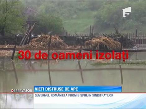 Județul Teleorman, sub ape. 130 de case inundate și peste 300 de curți au devenit lacuri!