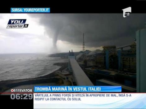 Trombă marina în vestul Italiei