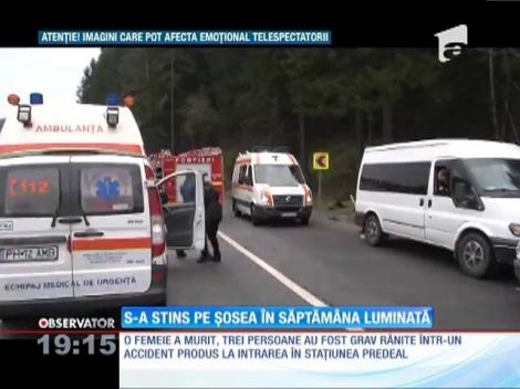 UPDATE / Accident rutier extrem de grav în Predeal