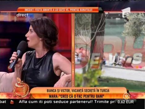 Mara Bănică: ”Bianca și Victor se întâlnesc pentru bani”