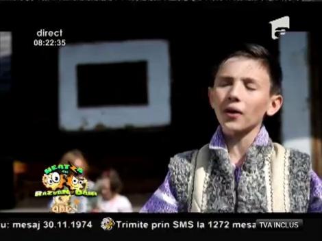 Cântă de te-ncântă: Eusebiu Gafița este un puști tare talentat!