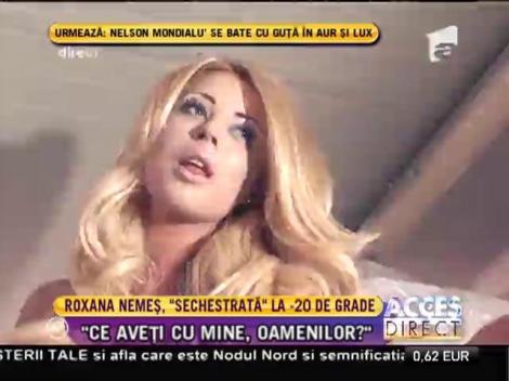 Roxana Nemeș, pictorial sexy în camera de gheață