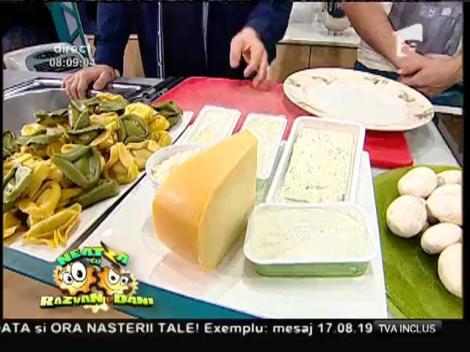 Reţeta lui Vlădutz: "Tortellini scăldaţi în brânzeturi"