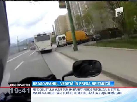 Un motociclist din Braşov, vedetă în presa britanică