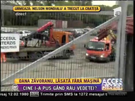 Oana Zăvoranu, lăsată fără mașină