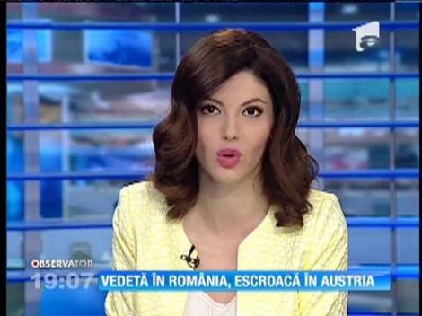 Vedetă în România, escroacă în Austria