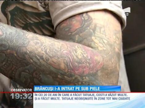 Un olandez și-a tatuat pe brațe operele lui Brâncuşi