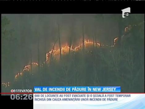 Val de incendii de pădure în New Jersey