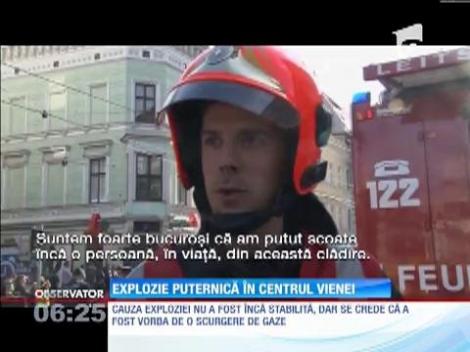 Explozie puternică în centrul Vienei