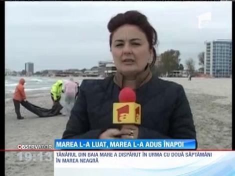 Trupul tânărului care a dispărut în apele mării a fost adus de valuri