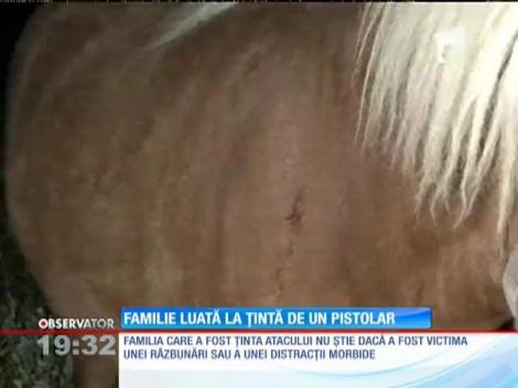 O familie din Timiș a fost luată la țintă de un individ înarmat