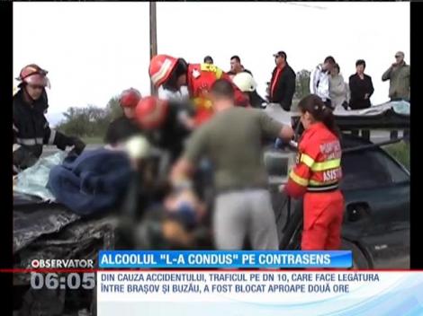 Un şofer beat a băgat în spital două familii