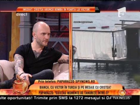Paparazzo: "Între Bianca și Victor au existat multe momente de trandrețe"