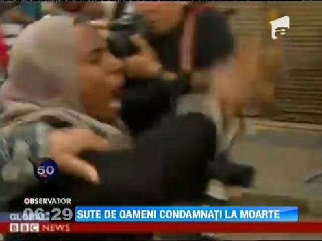 Egipt: 700 de persoane condamnate la moarte