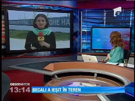 Gigi Becali s-a prezentat şi azi la serviciu!