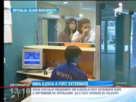 Nina Iliescu a fost externată