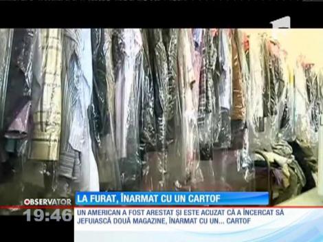 Un hoţ din SUA a încercat să comită un jaf, înarmat cu un cartof