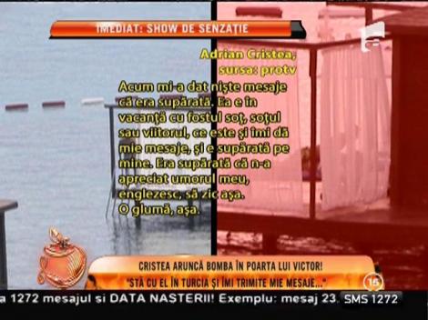 Adrian Cristea aruncă bomba: ”Bianca sta cu Victor în Turcia, dar îmi trimite mesaje!”