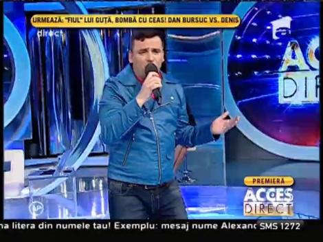 Liviu Guţă a cântat la Acces Direct!