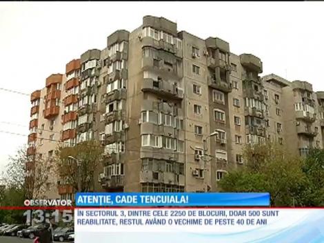 O treime din blocurile din Bucureşti au probleme cu faţada şi cu tencuiala