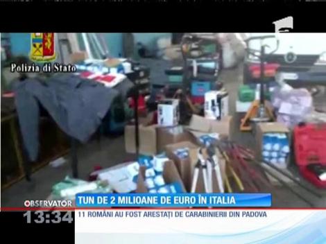 11 români au fost arestaţi de poliţişti din Padova