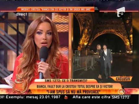 Bianca, fault dur la Cristea: ”Adi mi-a cerut bani. Am dovezi că i-am dat 1.500 de euro!”