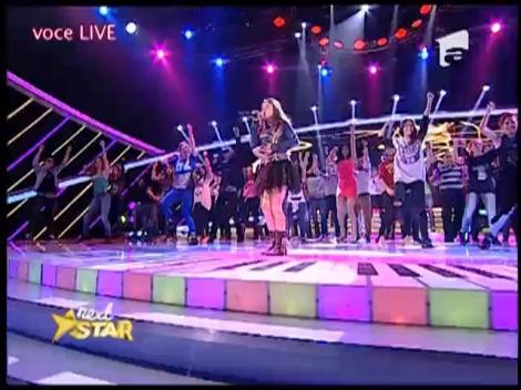 A adus tot publicul pe scenă! Mara Tancu şi-a îndeplinit un vis la "Next Star"