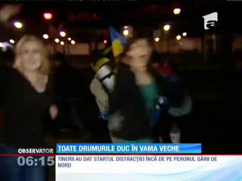 Tinerii au furat startul de 1 Mai! Au dat drumul la muzică şi au deschis sticlele cu bere înainte de miezul nopţii