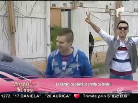 Băieții, distracție la karting