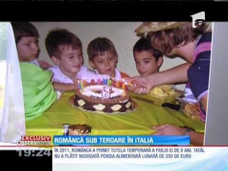 Româncă sub teroare în Italia