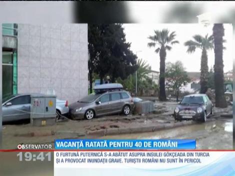 Insulă din Turcia, lovită de furtună