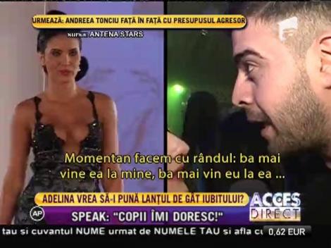 Adelina şi Speak se gândesc, deja, la copii!