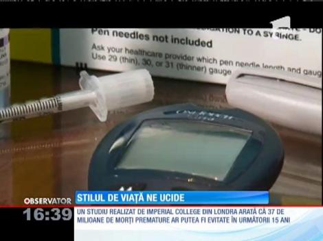 Cancerul, diabetul, afecţiunile pulmonare și ale inimii, boli ale stilului de viaţă
