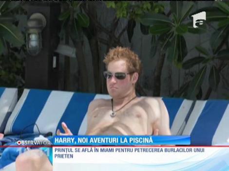Prinţul Harry, noi aventuri la piscină