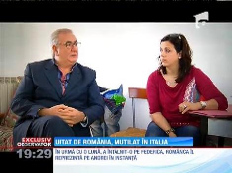 Uitat de România, mutilat în Italia