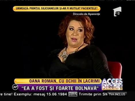 Oana Roman, cu ochii în lacrimi
