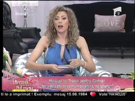 Mesajul lui Traian pentru Corina: &rdquo;Ne așteaptă ceva frumos afară. Te iubesc!&rdquo;