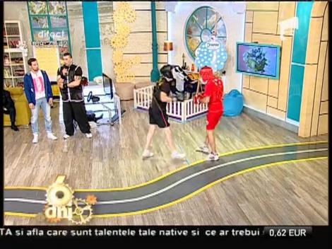 Demonstraţie de Kung Fu, la Neatza!