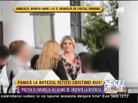 Panica la botezul fetitei Cristinei Rus