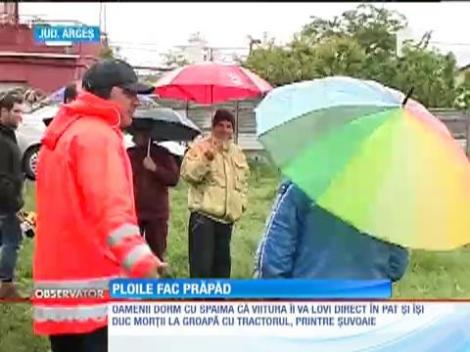 Cod portocaliu de inundaţii pentru trei râuri din judeţul Argeş