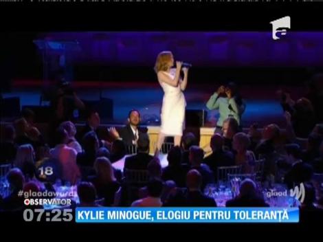 Kylie Minogue, elogiu pentru toleranţă