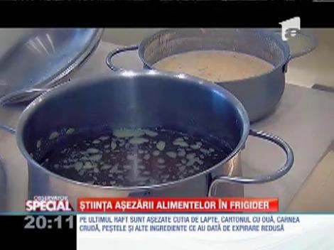 Ştiinţă aşezării alimentelor în frigider