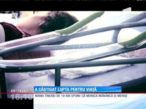 Tânăra din Botoşani se simte mai bine