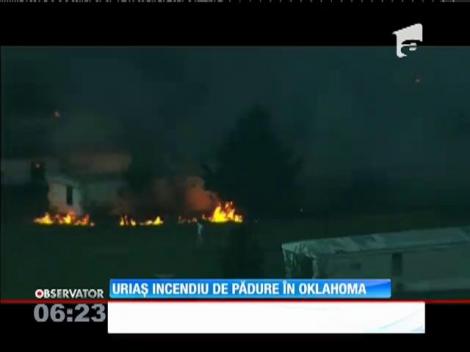 Peste 1800 de hectare de pădure, distruse de un uriaş incendiu în Oklahoma