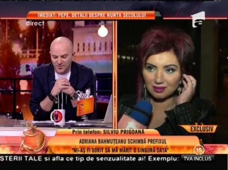 Adriana Bahmuţeanu schimbă prefixul