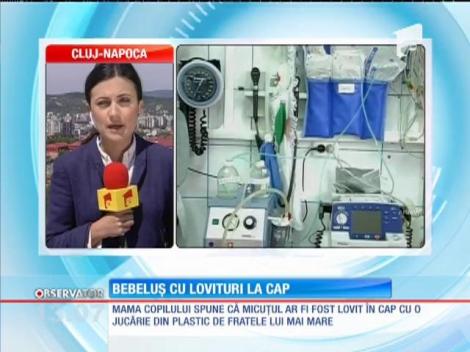 Bebeluş de 6 luni, rănit puternic la cap în condiţii suspecte