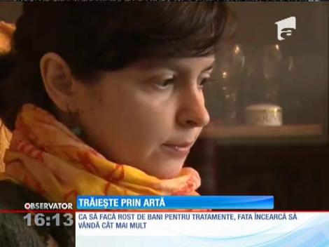Arta o ajută să trăiască pe o tânără de 28 de ani din Deva